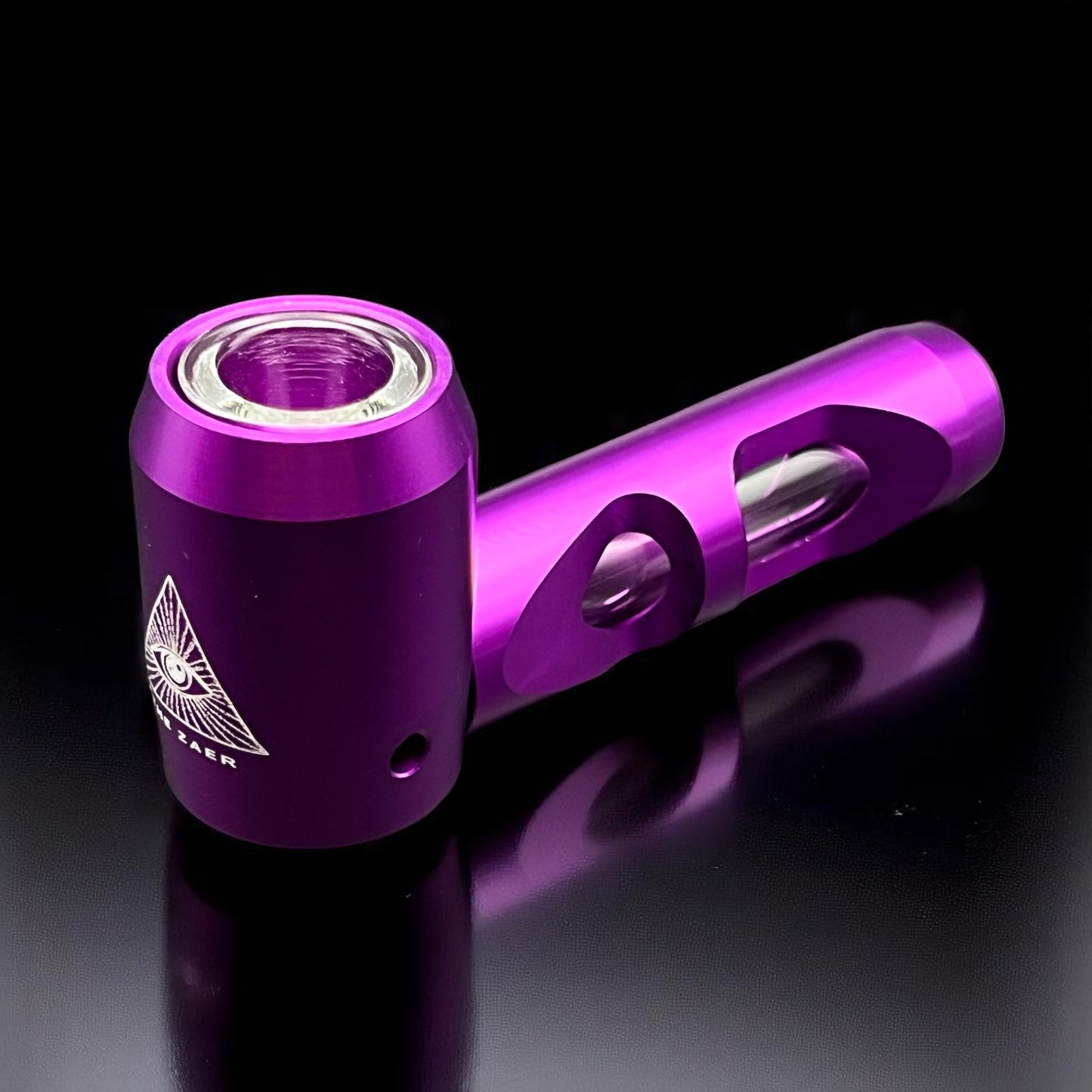 aluminum body glass pipe
