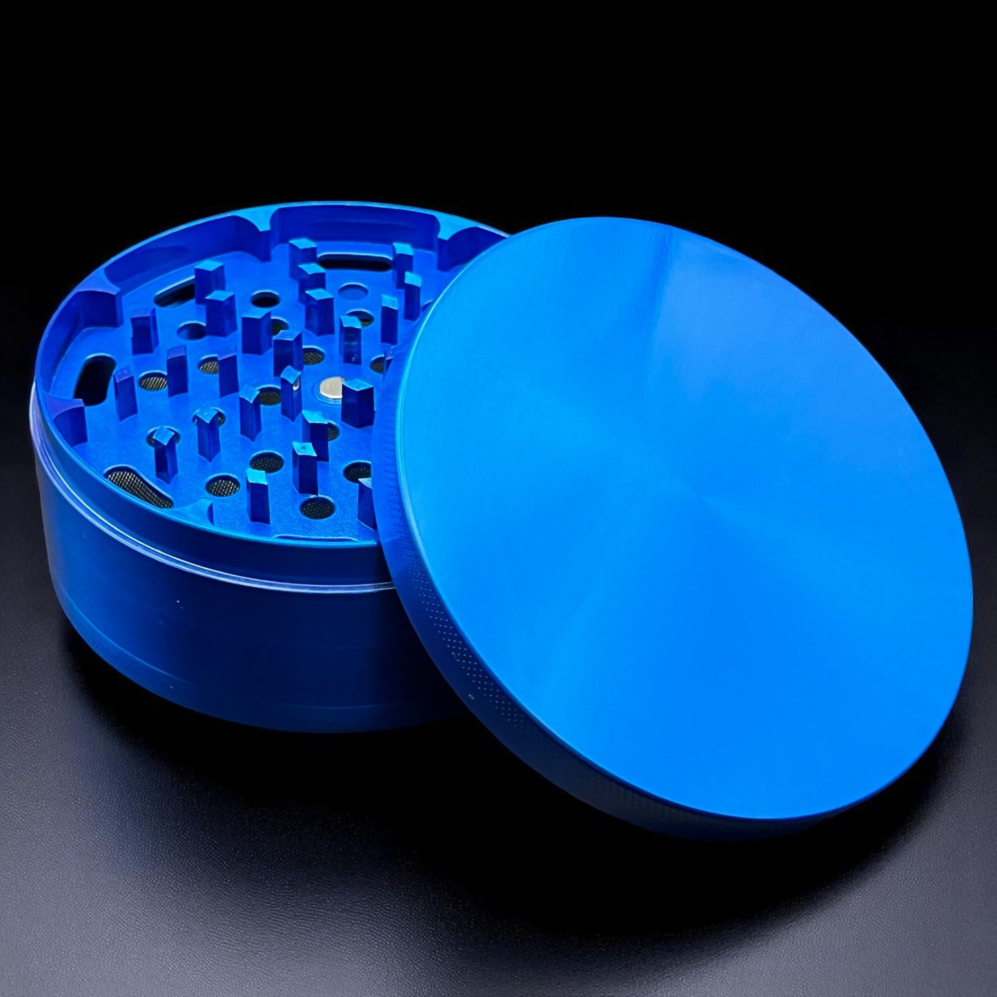 blue large grinder 4 inch